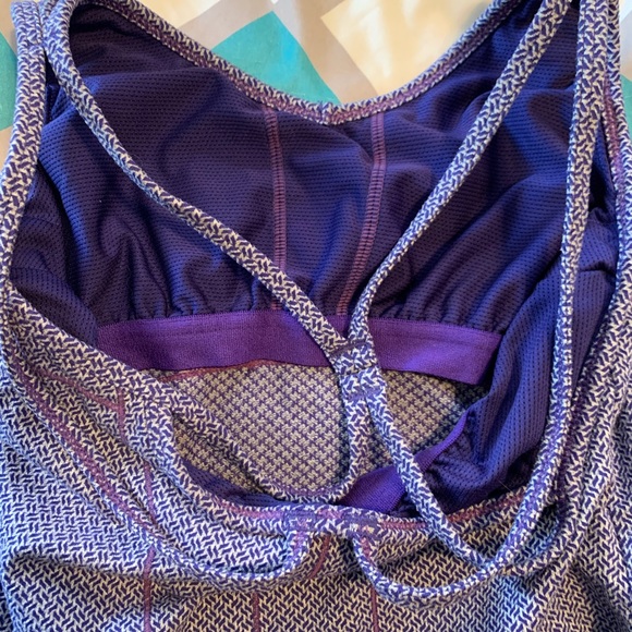 ATHLETA Herringbone Empowerment Tank Top Purple - Picture 7 of 7